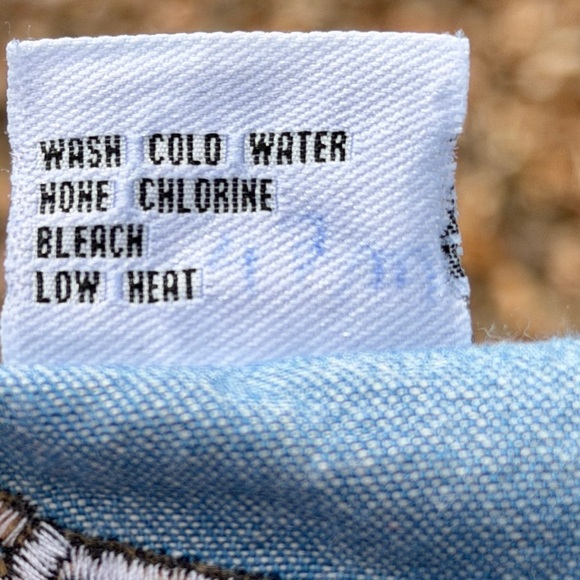 Vintage 90s Denim Maxi Jumper Patio Dress Women S Scottie Dogs Mrs Roper Romp - Picture 12 of 12